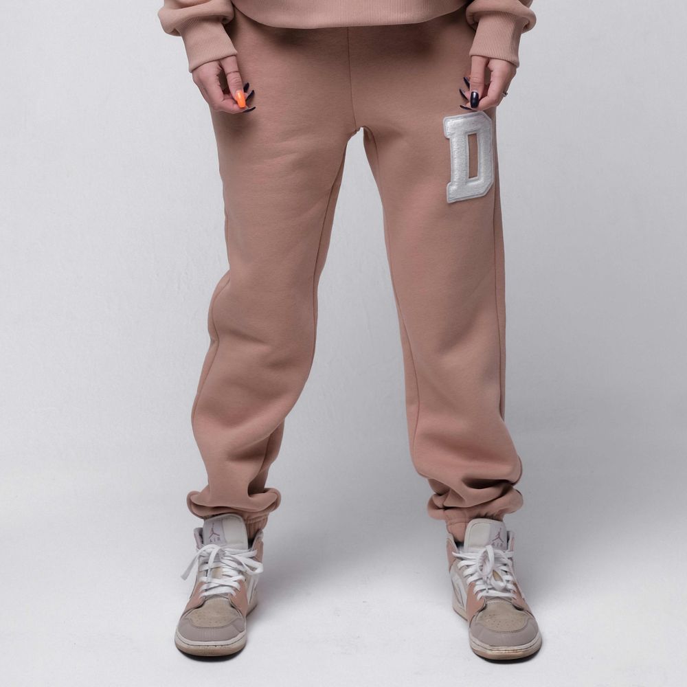 Брюки спортивные Letter D Корица