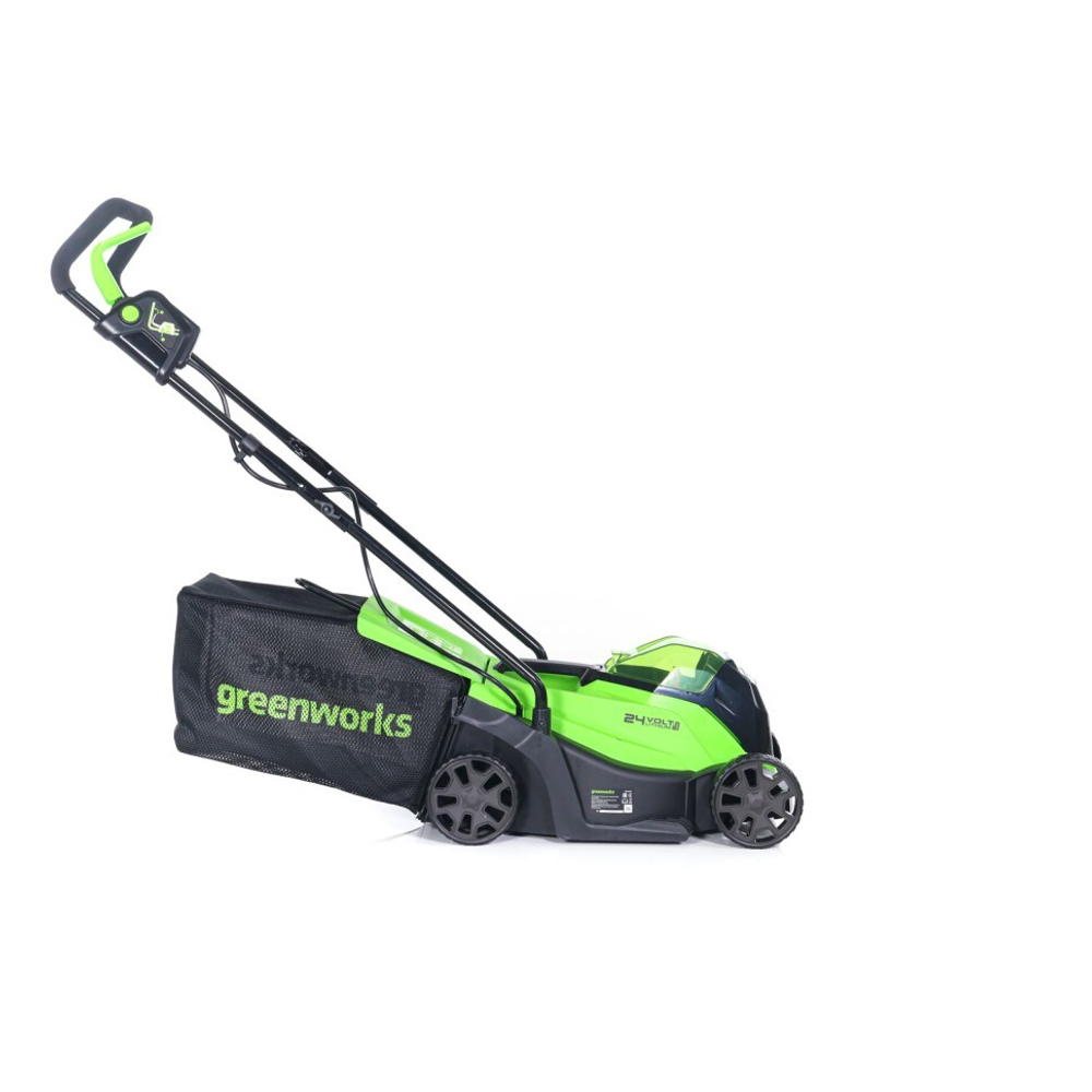 Газонокосилка аккумуляторная 24V Greenworks GD24LM33 б/щ 33см 30л 12.5кг без АКБ и ЗУ