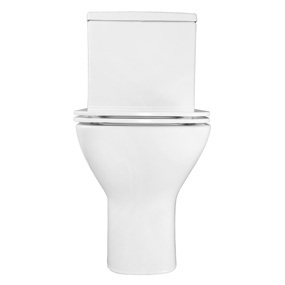 Azario Iris  напольный безободковый унитаз с сиденьем дюропласт микролифт.600*380* 77,5  мм (2 места)