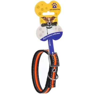 Ошейник для собак 1,5*43см «Дружок-Солнечный оранжевый» Ultramarine