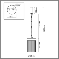 Подвесной светильник Odeon Light Pillari 5047/15L