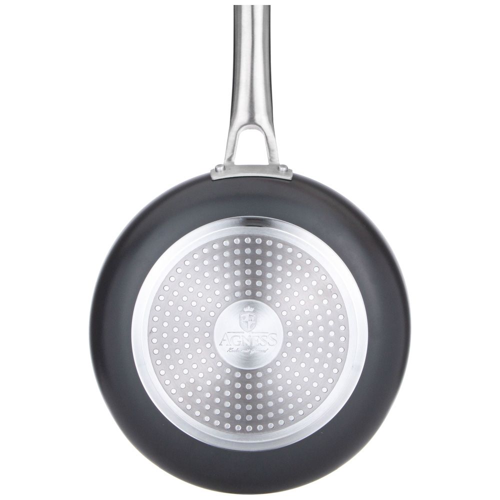 СКОВОРОДА C АНТИПРИГАР. 3Х СЛОЙНЫМ ПОКРЫТ. DAIKIN, СЕРИЯ "CHEF" AGNESS 26*5.0CM, АНОДИРОВАН.АЛЮМИНИЙ