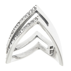 "Рей" кольцо в серебряном покрытии из коллекции "Момент" от Jenavi