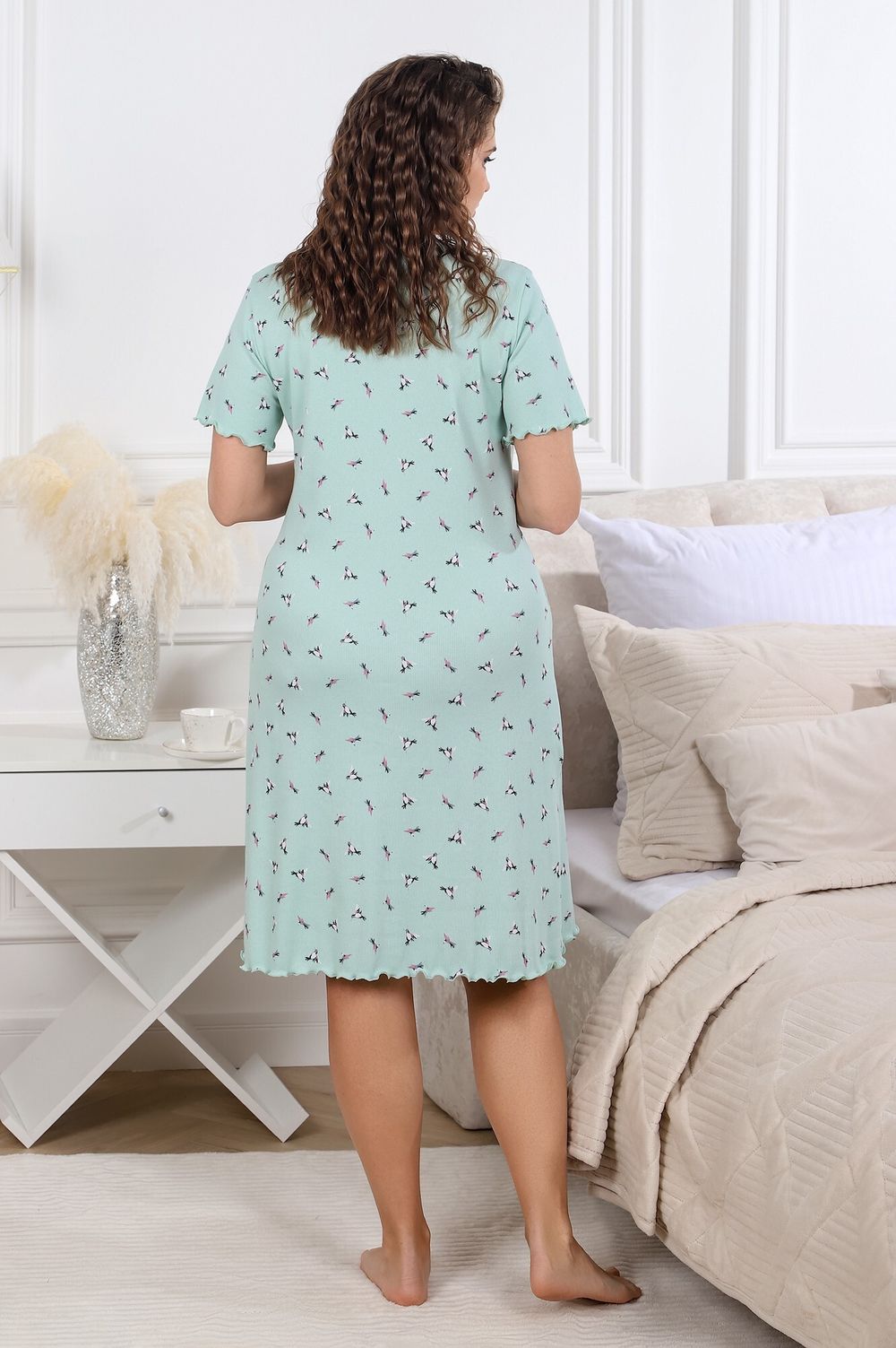 Ночная сорочка Амалия-4 Виотекс ЗЕЛЁНЫЙ