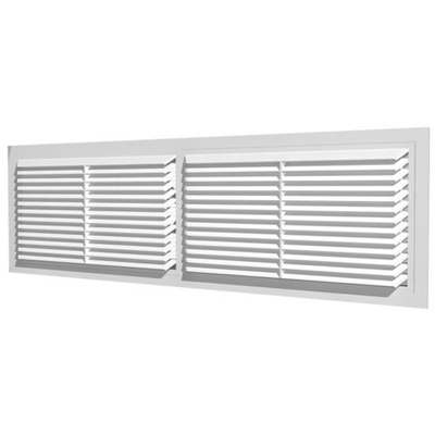 Решетка вентиляционная пластик, разъем, 450х130 мм, Эра, 4513РП