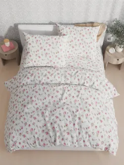 Наволочка комплект 2шт Полисатин Мечта "Бутоны роз" 40x60 см на молнии