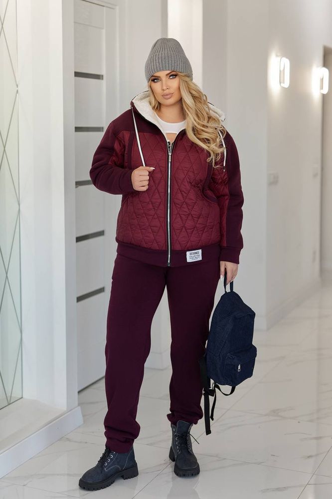 Костюм с мехом УК-1606-5 Fabrika