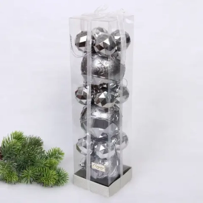 Набор шаров «Miracle» 10 см + 5 см (15 предметов), Графит