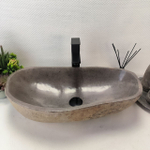 Раковина из речного камня RS-63509 (60*34*15) 0124