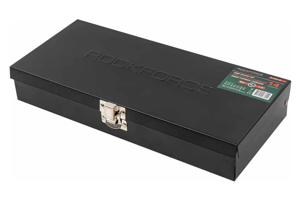 Набор торцевых головок RF-4143-5: 1/2"DR 6-гранных 14пр. ROCKFORCE