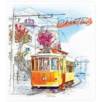 Тетрадь 48л, А5, линия, Спейс Путешествия Watercolor city, 1шт