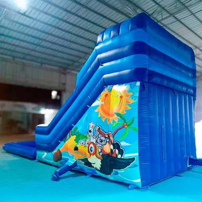 Водная горка "Звериный аквапарк Экстра" с бассейном, 9*4*4.8 м