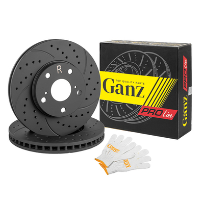 Диск тормозной передний перфорированный PRO-Line с покрытием (компл.2 шт) LEXUS ES/TOYOTA Camry 96-01 GANZ GIJ06118S