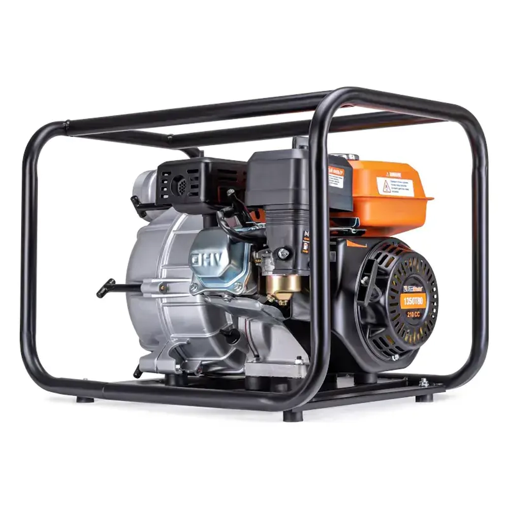 FoxWeld 1350T80 мотопомпа бензиновая для грязной воды 8637