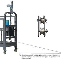 Строительная люлька ZLP-630-80 (длина троса 80 м)