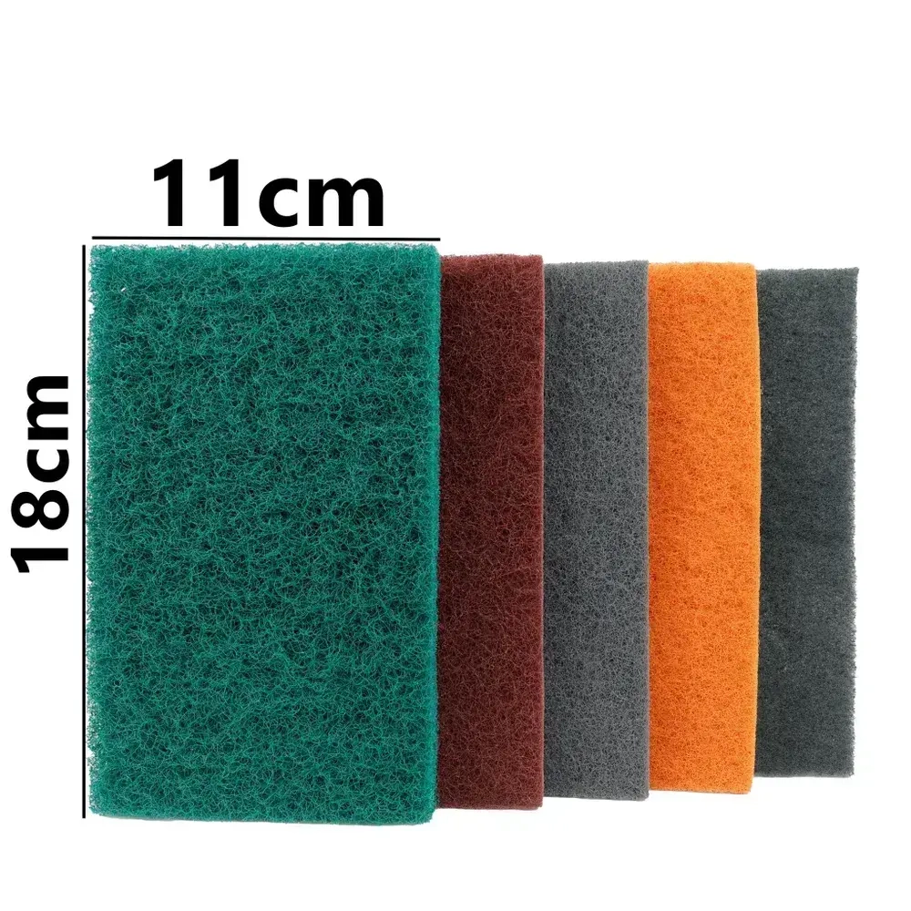 Набор шлифовальный войлок 5шт, P180, P400, P1200, P1500, P2500,115x180мм.,Набор листов нетканых шлифовальных