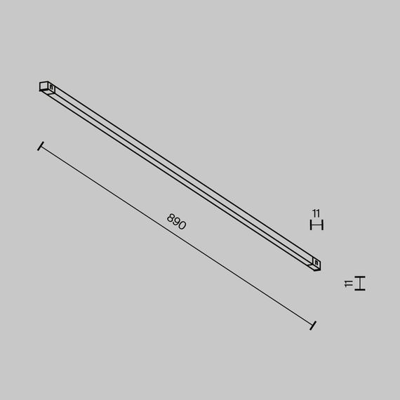 Трековый светильник Maytoni Technical EXILITY X Basis TR240-2-18W3K-B