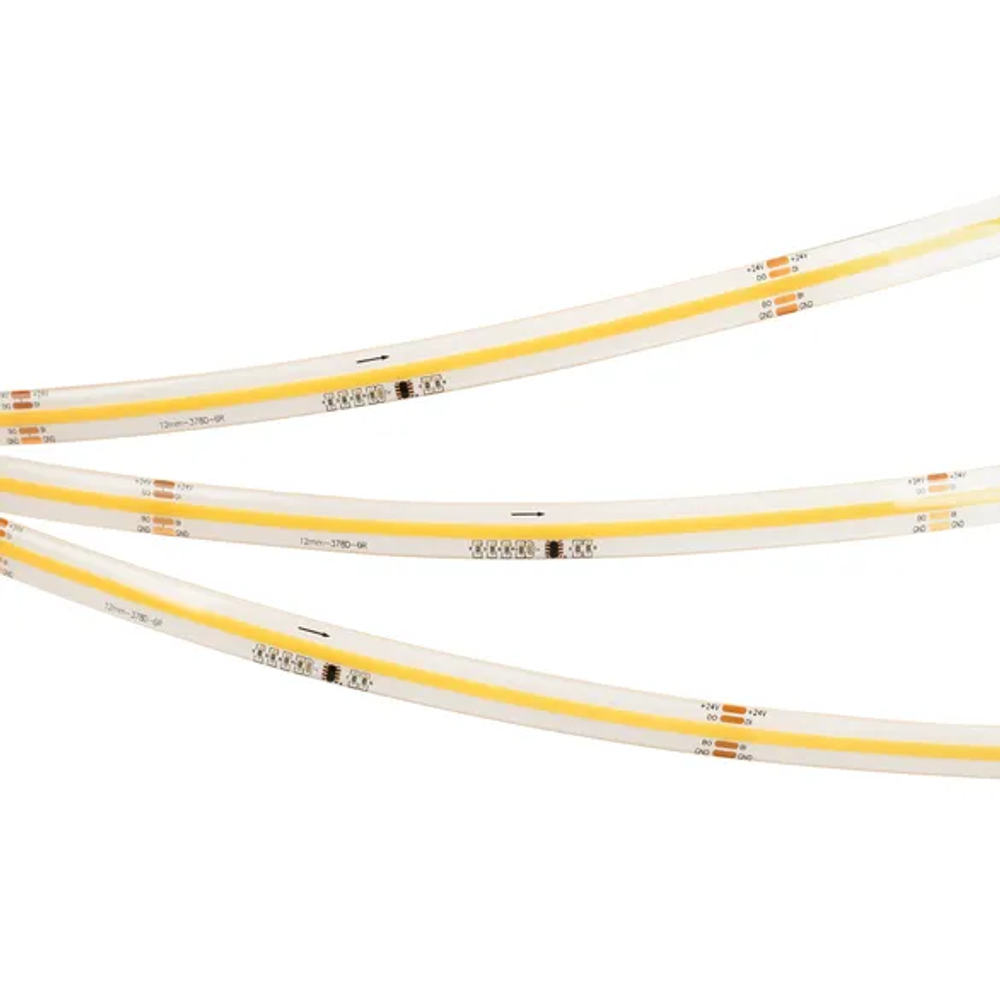 Светодиодная лента герметичная SPI-COB-SE-X378-12mm 24V Day4000-PX63-BPT (7 W/m, IP65, 5m) (Arlight, бегущий огонь) 041388