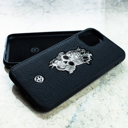 Премиум чехол iPhone Princess Calavera Euphoria HM Premium натуральная кожа ювелирный сплав