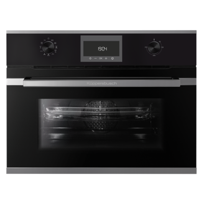 Компактный духовой шкаф с микроволнами Kuppersbusch CBM 6330.0 S3 Silver Chrome