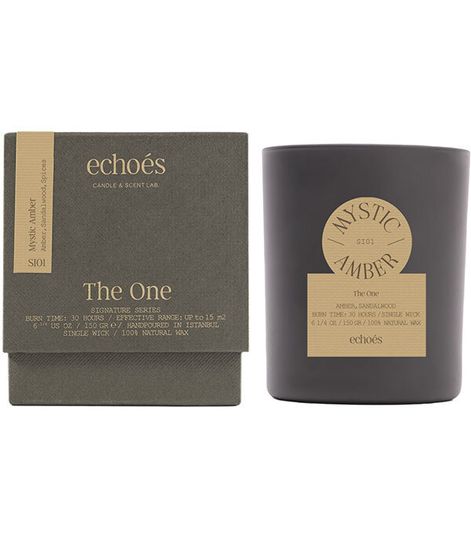 Mystic Amber, свеча The ONE collection, Echoes