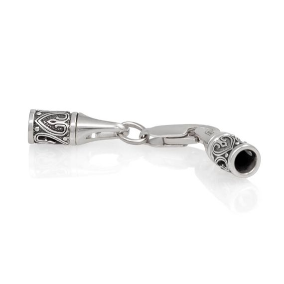 Замок для гайтана Лоза под шнур 3 мм серебро, фото 2