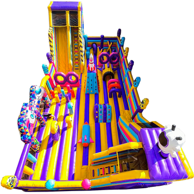 Коммерческий надувной батут «Космический калейдоскоп» 17,5*8,5*6 м