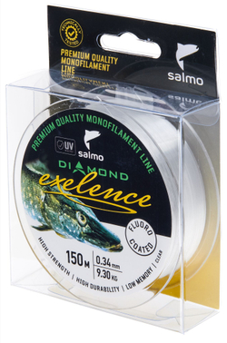 Леска монофильная Salmo Diamond EXELENCE FLUORO COATED Clear 150/034