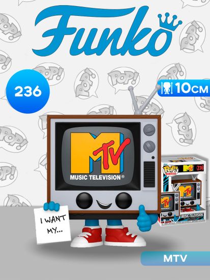 Фигурка Funko POP! Icons MTV MTV Logo (236) 82663 / Фигурка Фанко ПОП! в виде логотипа MTV