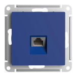 ATLASDESIGN РОЗЕТКА компьютерная RJ45 кат. 5e, механизм, АКВАМАРИН