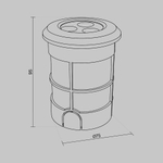 Уличный встраиваемый светильник Outdoor O044DL-L3S3K