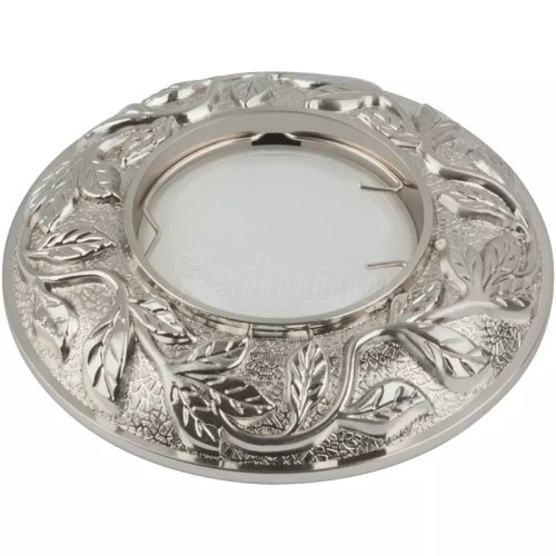 DLS-A101 GU5.3 CHROME Светильник декоративный встраиваемый ТМ Fametto, серия Arno. Без лампы, цоколь GU5.3. Цинковый сплав, цвет хром. Штампованны