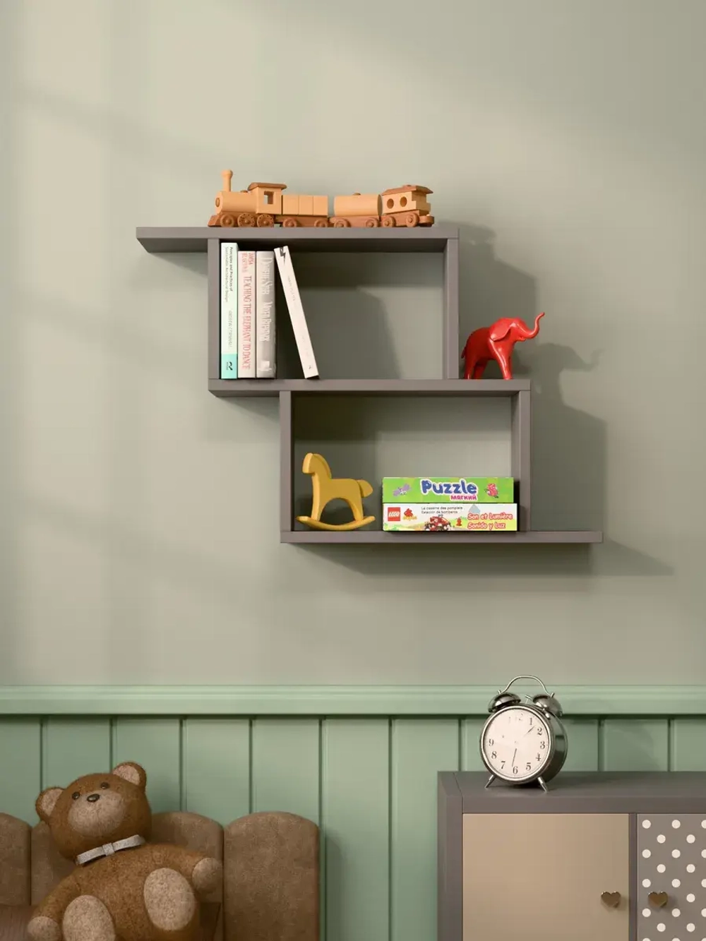 Полка настенная "Софи" для книг, игрушек и цветов