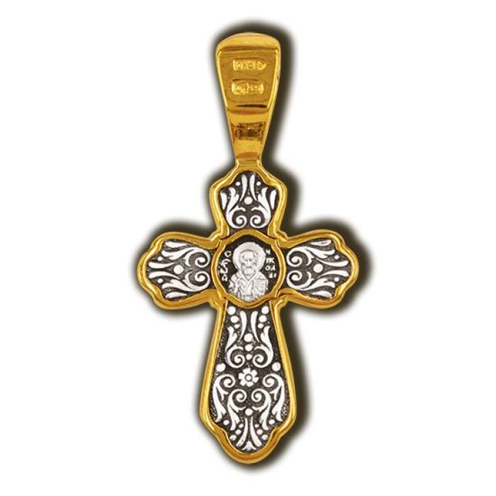 Распятие Христово. Святитель Николай. Православный крест_2