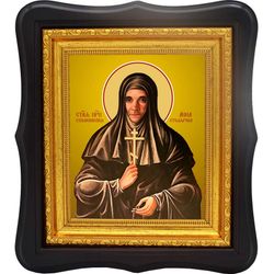 Анна Столярова преподобная схимонахиня. Икона на холсте.