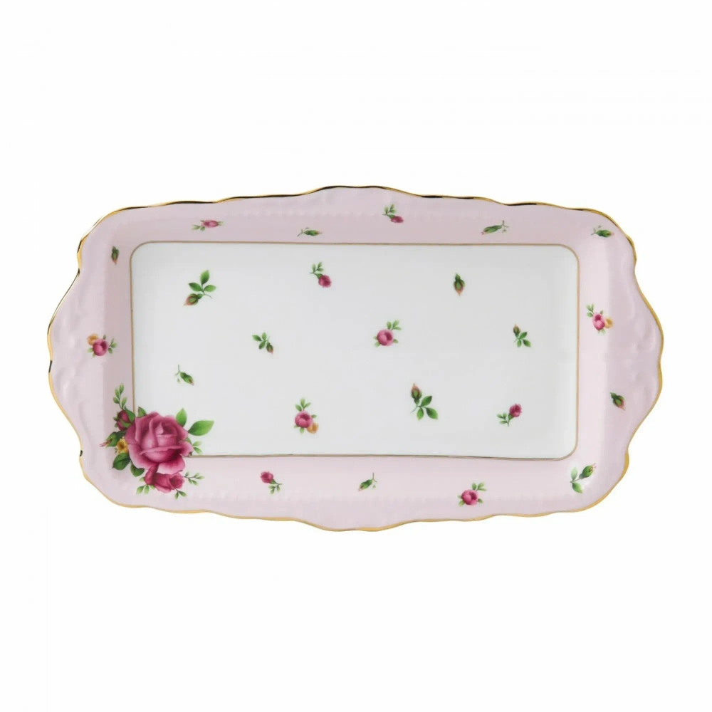 Royal Albert Поднос для сэндвичей New Country Roses Pink 30x18 см