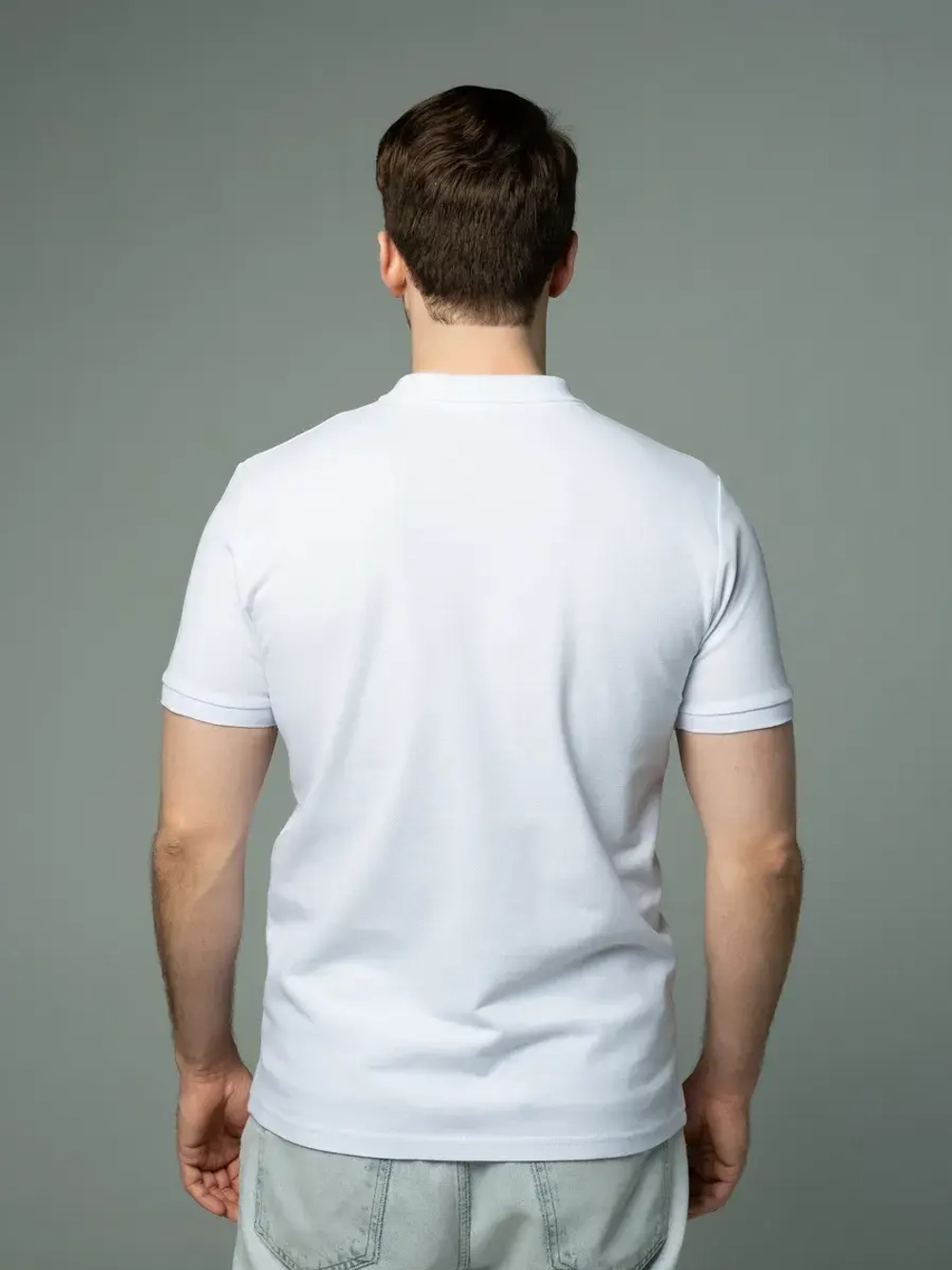 Футболка поло с коротким рукавом хлопок