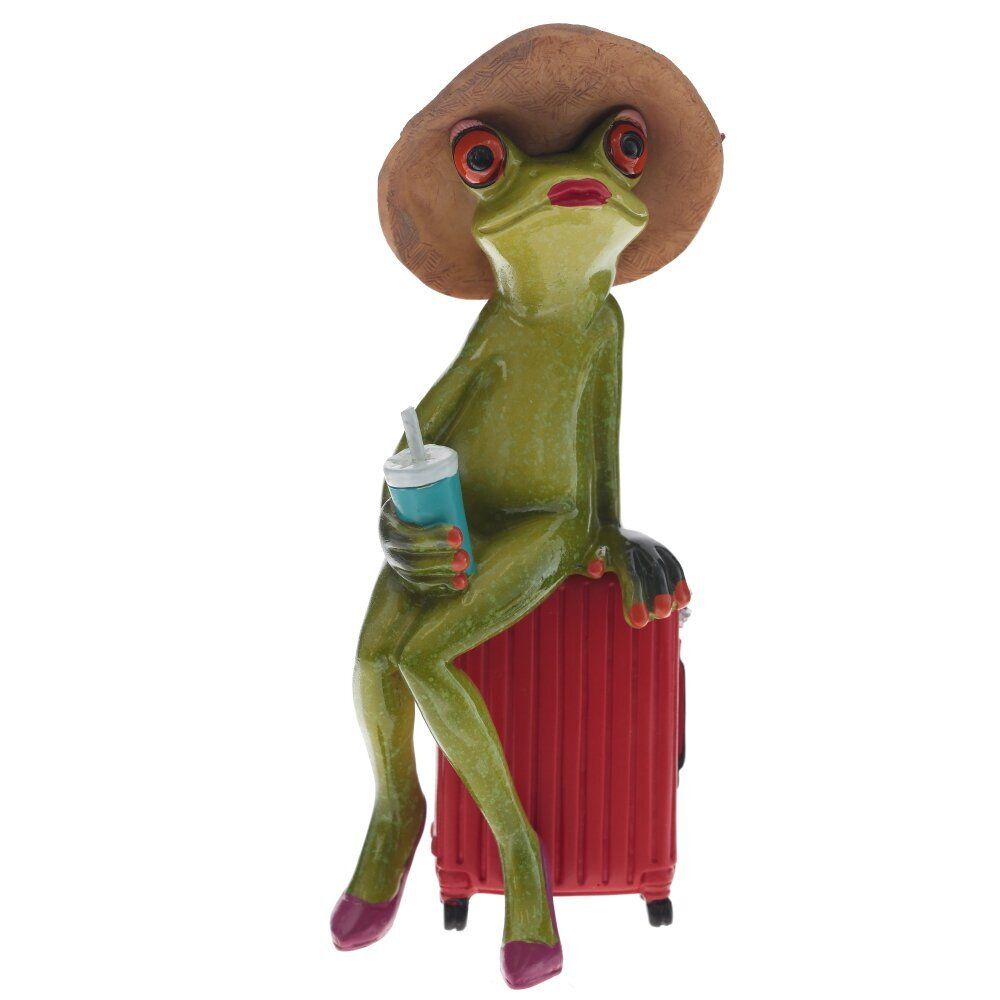 GAEM Фигурка декоративная "Лягушка", L6,5 W5,5 H17 см