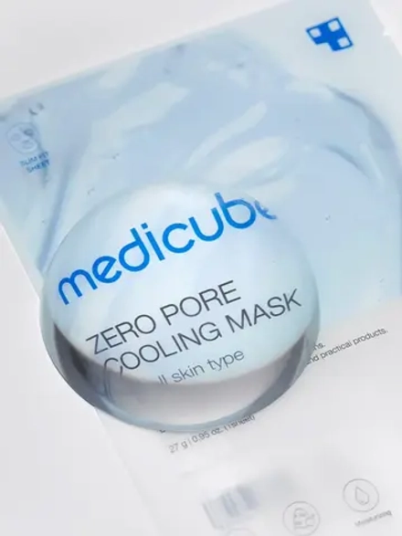 Medicube Охлаждающая тканевая маска для сужения пор Zero Pore Cooling Mask 27 гр
