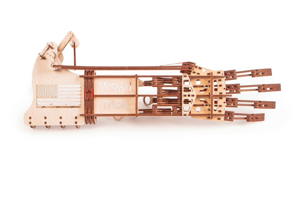 Механический 3D-пазл из дерева Wood Trick Экзоскелет Рука