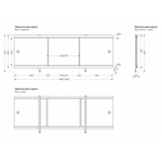 Экран для ванной 1,7 дикая орхидея Ультра легкий АРТ