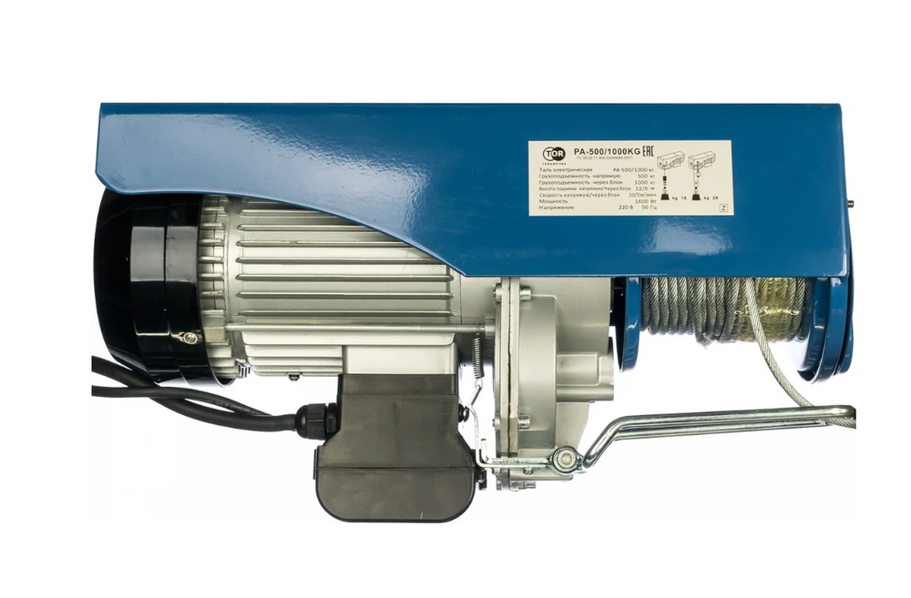 Лебедка электрическая (таль)ТОR г/п 500/1000