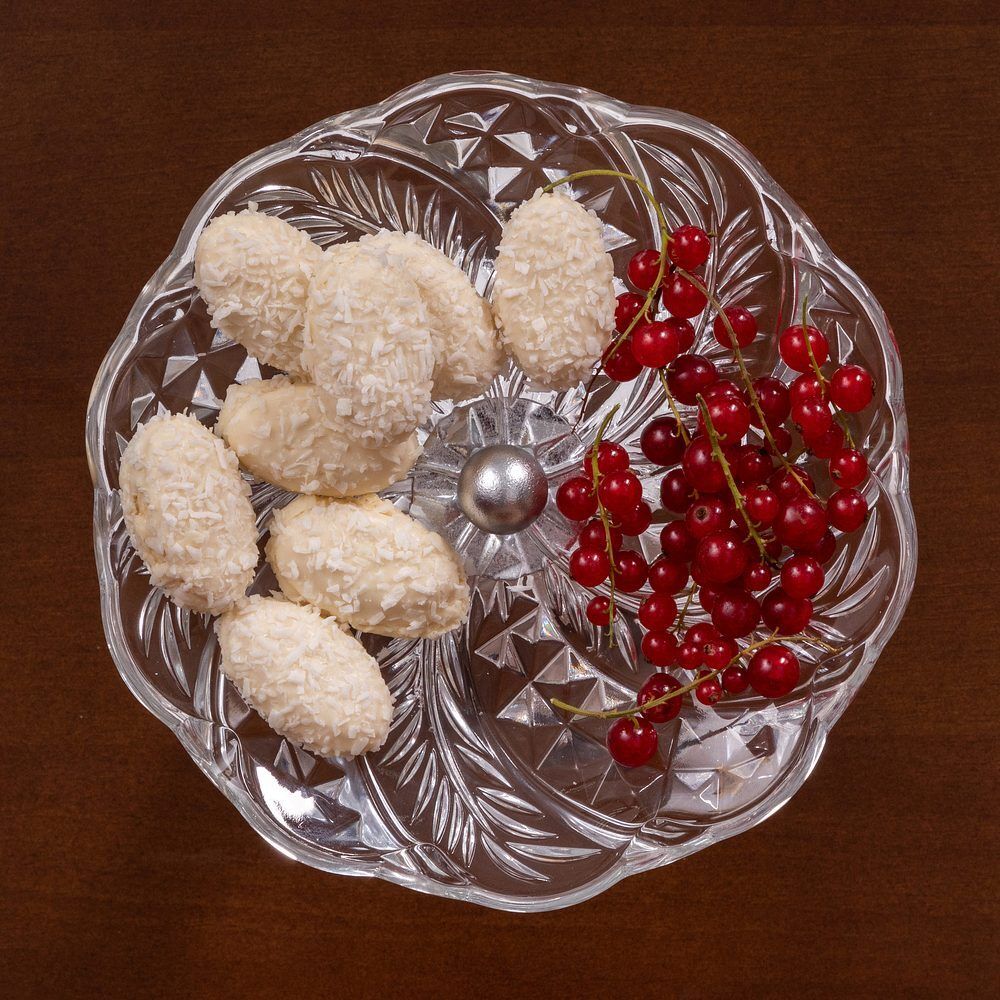 Фруктовница-конфетница Зарничка Свитти со стеклянной чашей Серебро