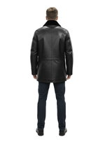 KHIMEONE Мужская кожаная куртка на меху (натуральная кожа/натуральный мех)