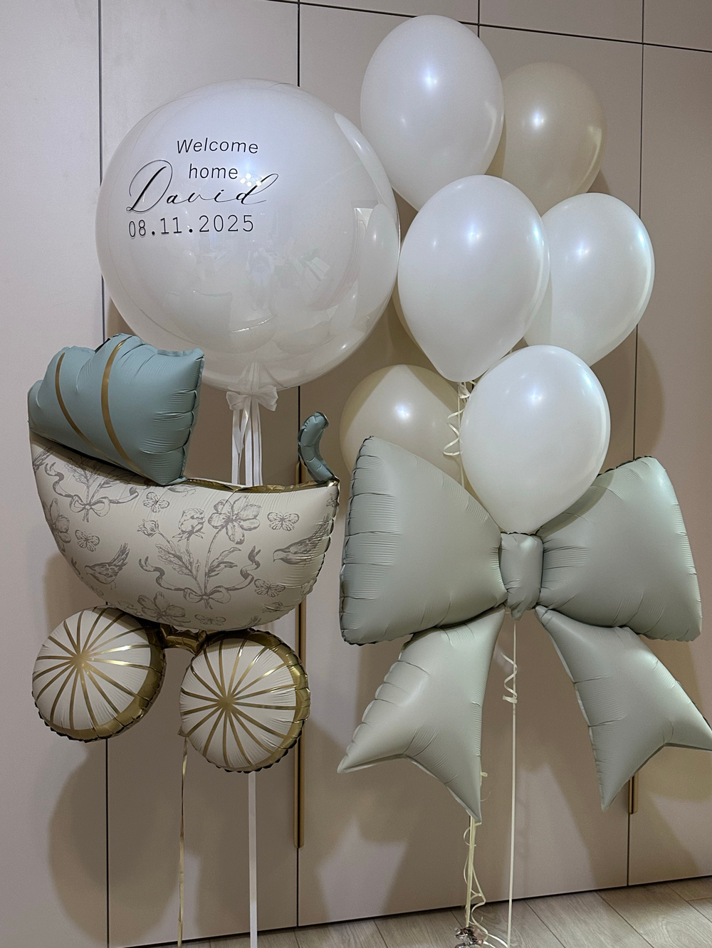 Набор воздушных шаров на выписку из роддома