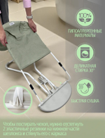 Шезлонг-качалка для новорожденного с 0 Bubago Mono оливковый