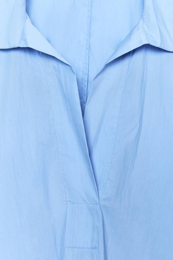 ZARA РУБАШКА OVERSIZE ZW COLLECTION, СИНИЙ