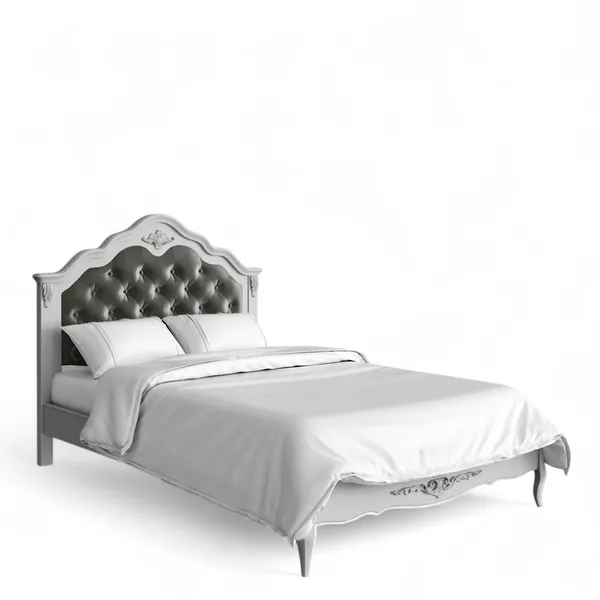 Кровать с мягким изголовьем 120*200