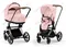 Детская коляска Cybex Priam IV 2 в 1 Peach Pink шасси Chrome