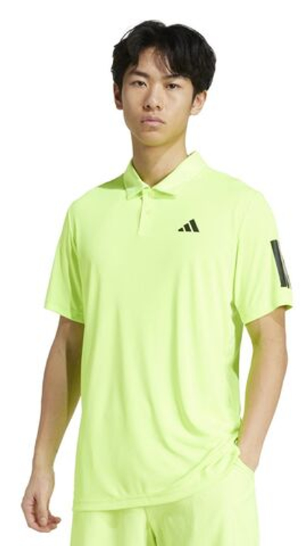 Мужское теннисное поло Adidas Club 3-Stripes - зеленый